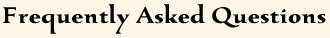 Frequently Asked Questions